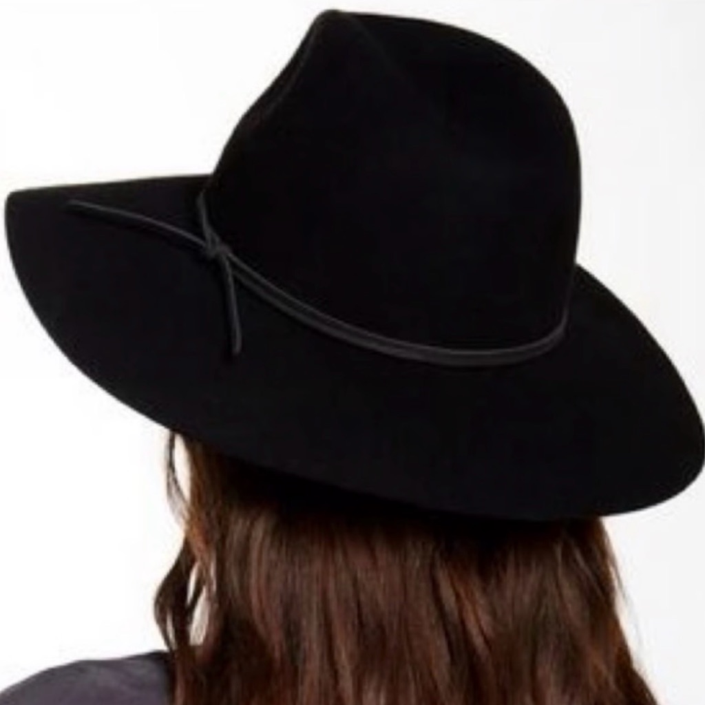 Wool Wide-Brim Hat One Size